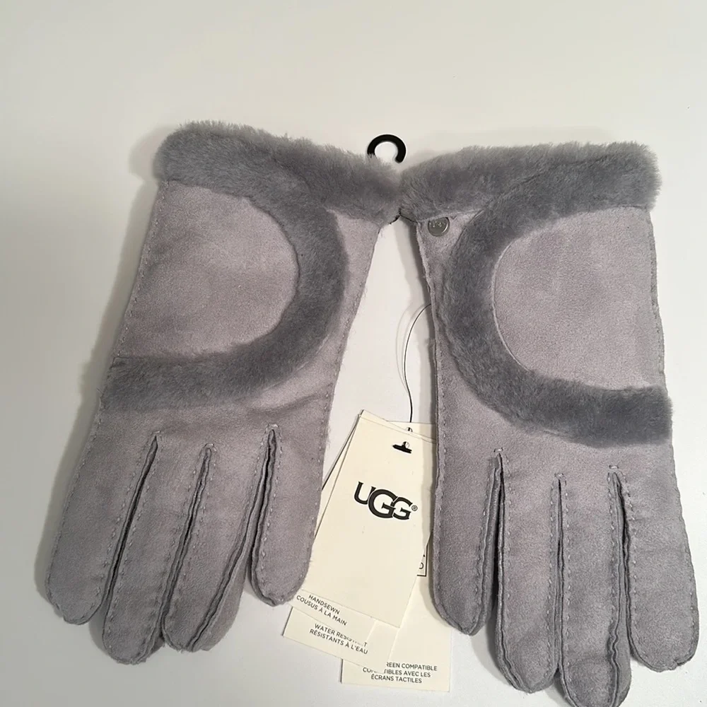 UGG size L , leather gloves. - Picture 2 of 7